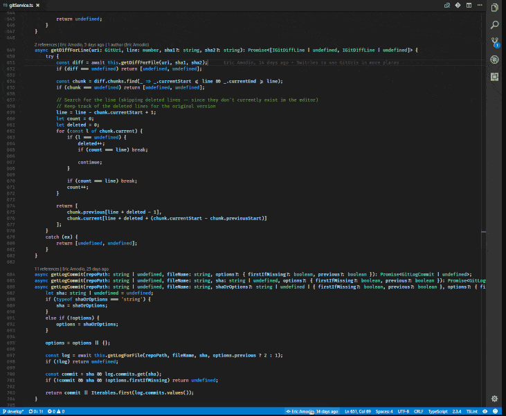 Vs Code Gitlens Eklentisi